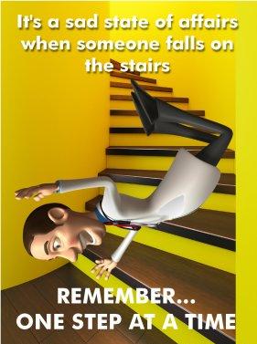 Safety Poster Stair Case